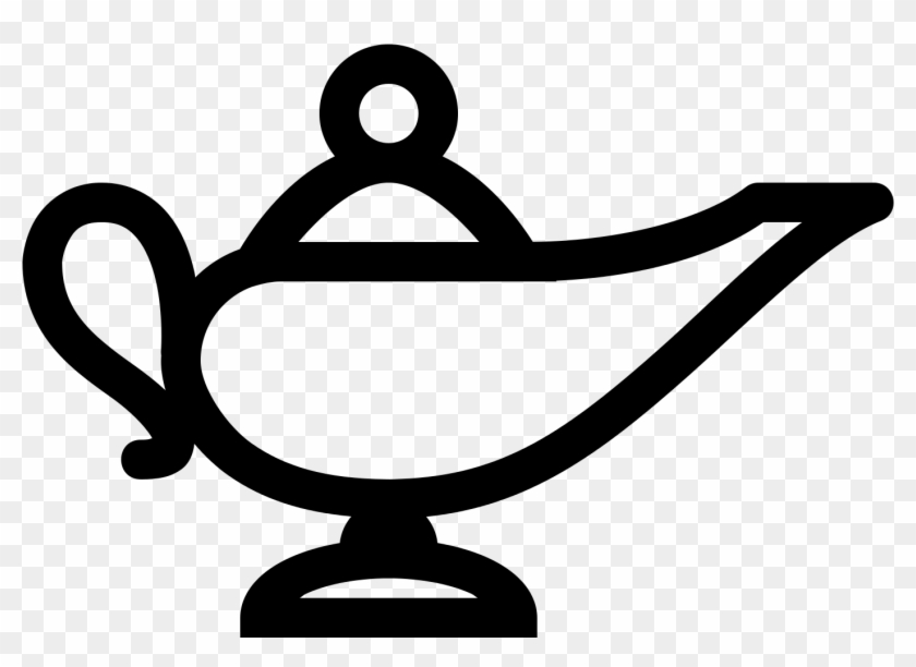 Magic Lamp Icon Free Download At Icons8 - Genie Lamp Icon White #212459