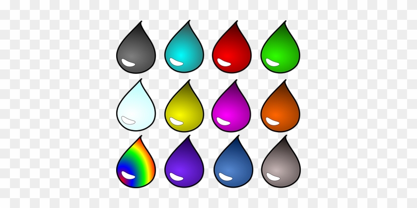 Blood Drop Liquid Liquids Oil Potion Water - Colored Water Drop Png #212622