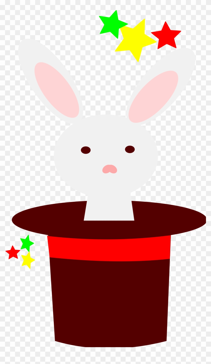Free Clipart - Rabbit In Hat Clipart #212646