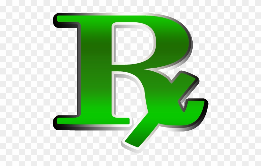 Green Rx Medicine Symbol Clip Art Image - Symbol 3d Rx #212701