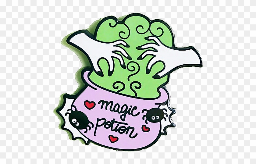 Tumblr Snapchat Aesthetic Filter Love Cute Magic Potion - Sale! Magic Potion Pin - Cute Halloween Pins- Hard #212736