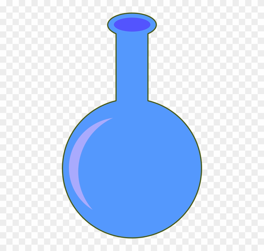 Free Vector Flask Clip Art - Flat Bottom Flask Clip Art #212794