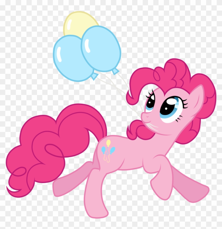 Pinkie Pie Grasping 3 Balloons With Her Mouth - Balloon My Little Pony #212845