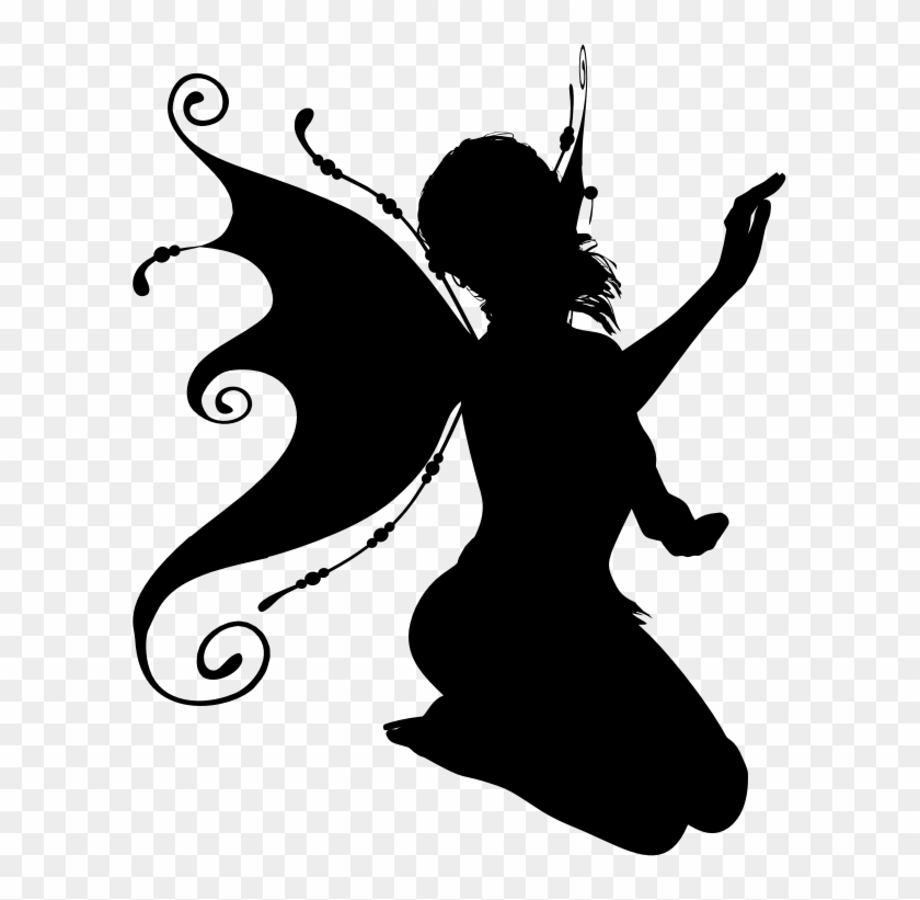 Fairy Tale Silhouette Clip Art - Fairy Silhouette #212850