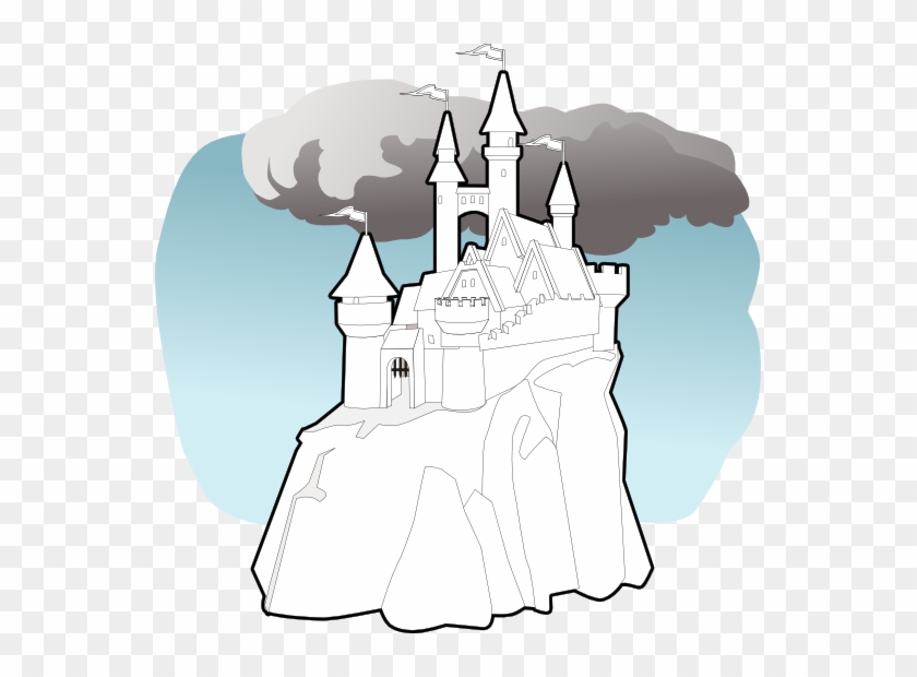 Fairy Tale Castle Black White Line Art 555px 87 - Fairy Tale #212864