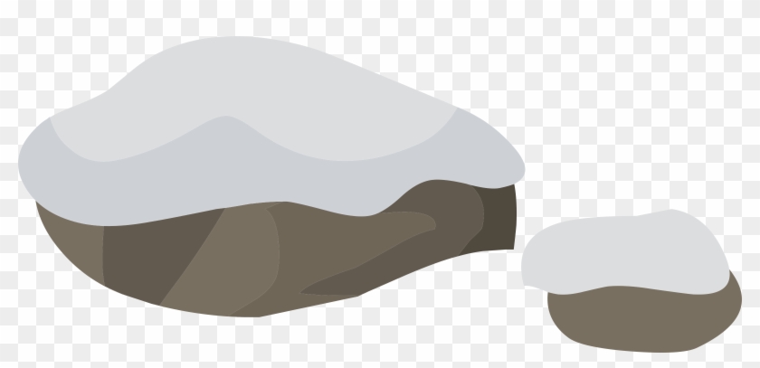 Big Image - Snowy Rock Clipart #212925