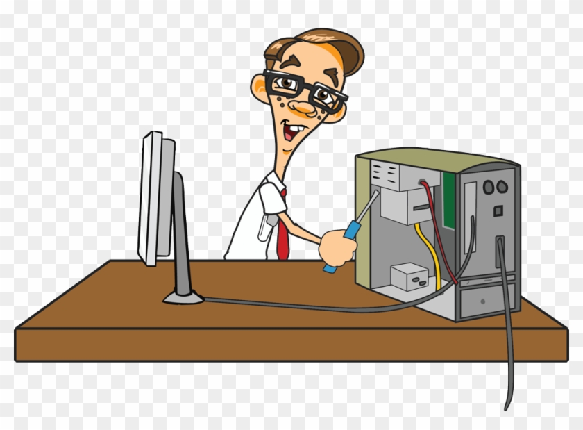 Software Clipart Computer Repair - Someone Fixing A Computer #212952