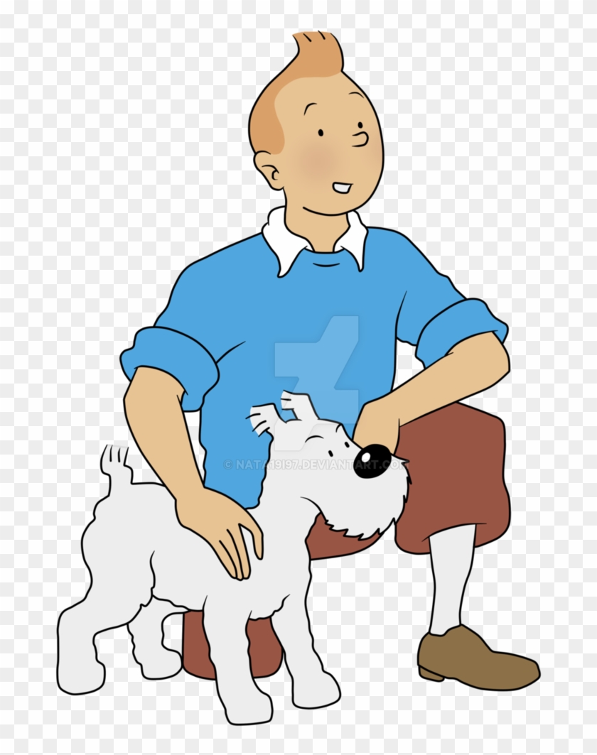 Best Of Tintin Clip Art Medium Size - Tintin And Snowy Png #212954