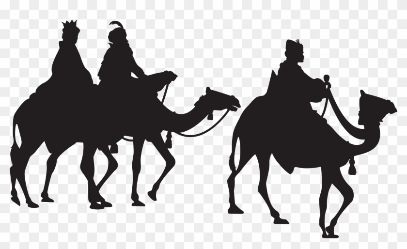 Three Kings Silhouette Png Clip Art Image - Arabian Camel #212966