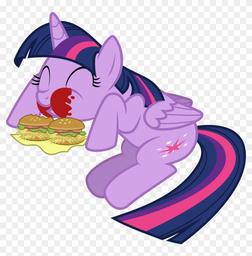 Princess Twilight Sparkle Burger Time By Jeatz-axl - Twilight Sparkle Eating Burgers #212995