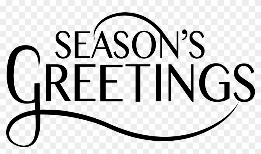 Season's Greetings' - Seasons Greetings Clip Art Black And White #213002