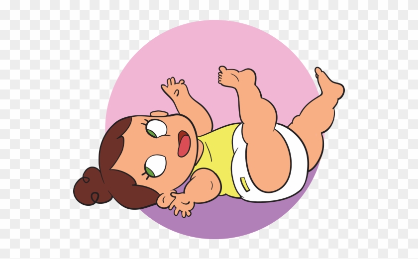 Baby Rolling Over Clipart - Baby Rolling Over Clipart #213102