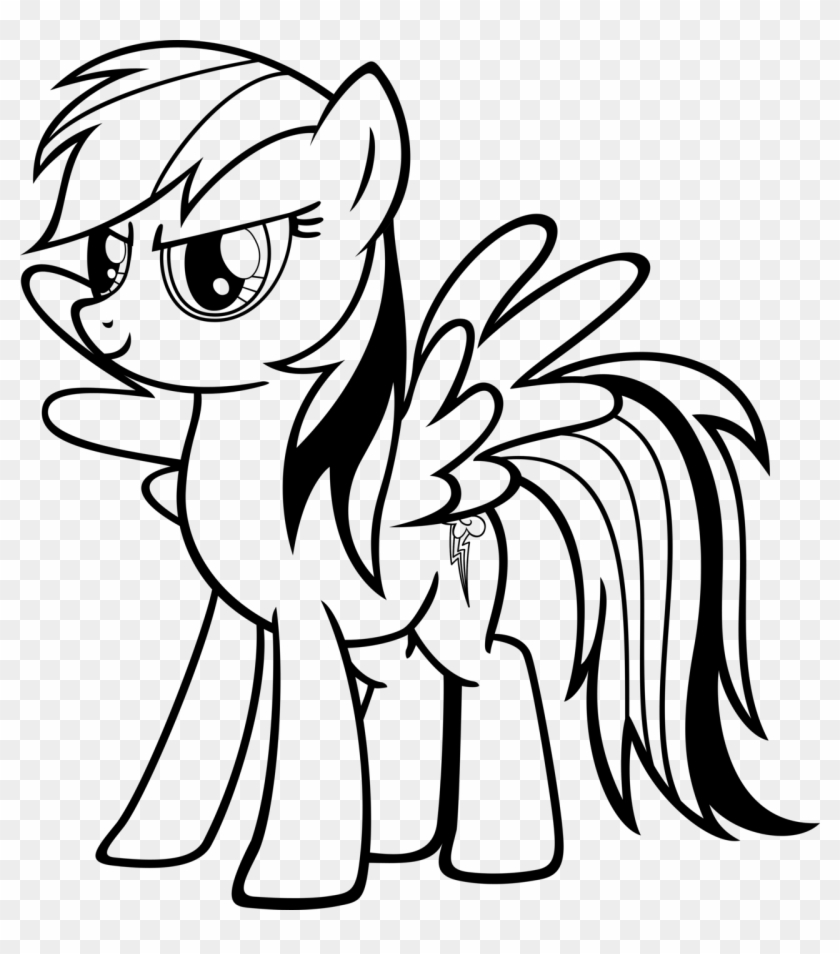 My Little Pony Coloring Pages   Rainbow Dash My Little Pony ...