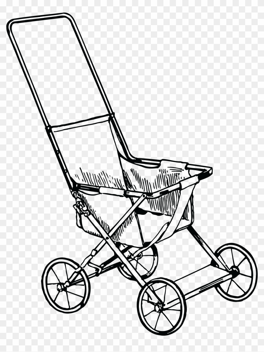 Free Clipart Of A Baby Stroller - Clipart Stroller #213158