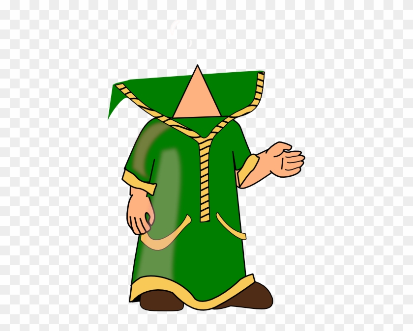 Wizard Green Headless Clip Art - Headless Man Clipart #213202