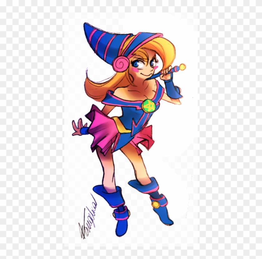 A Really Quick And Super Bright Dark Magician Girl - Cartoon #213328