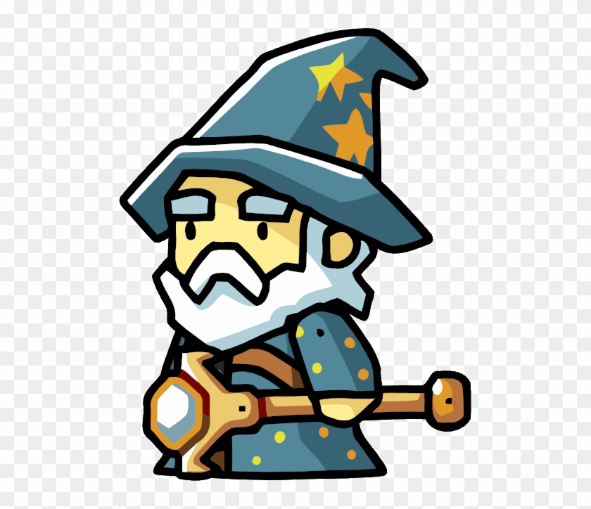 Wizard Simple Drawing Png - Scribblenauts Mage #213335