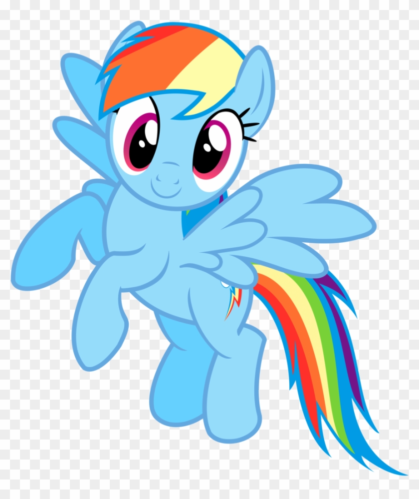 Flying Rainbow Dash Vector By Greenmachine987 - My Little Pony Transparent Background #213382