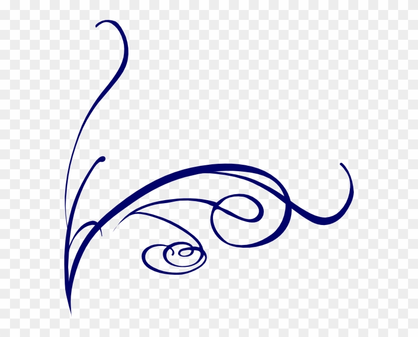 Decorative Swirl Blue Clip Art At Clkercom Vector Online - Swirl Blue Clip Art #213434
