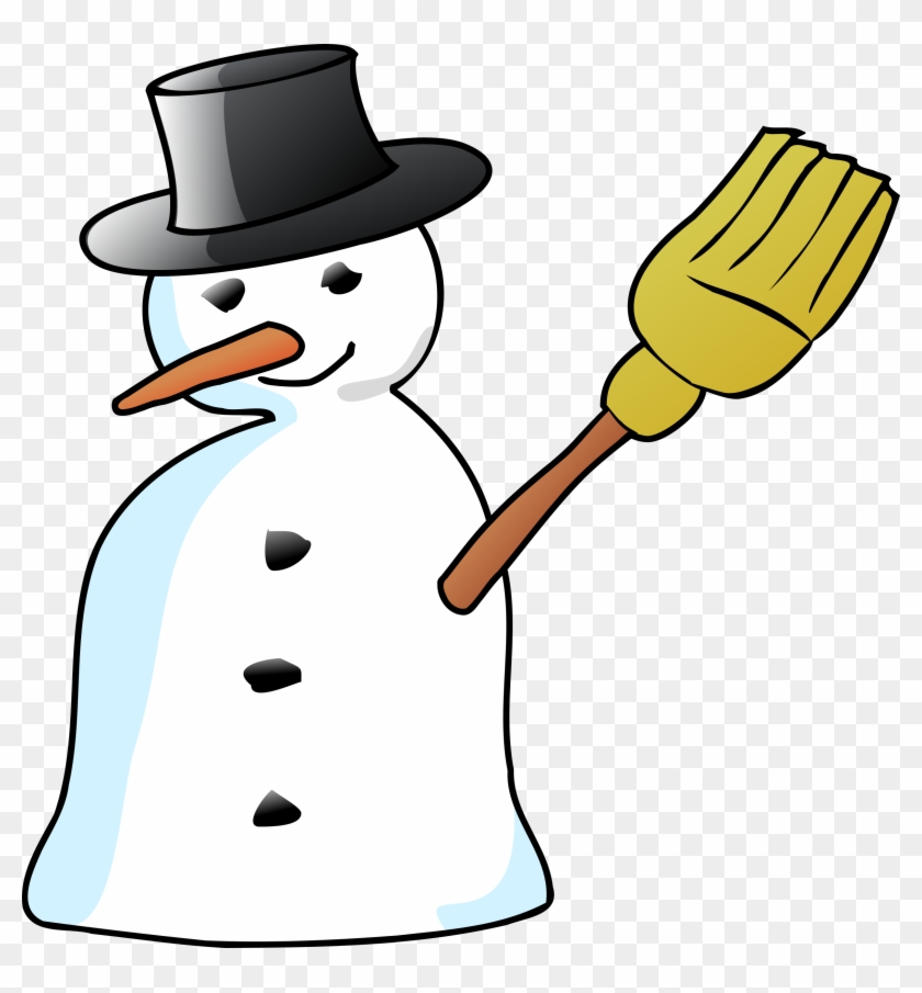 Snowman Hat Broom Carrot Stick Transparent Image - Snowman Hat Broom Carrot Stick Transparent Image #213453