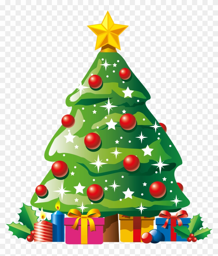 Clipart Cartoon Christmas Tree Free Download Best - Christmas Tree Clip Art Png #213483