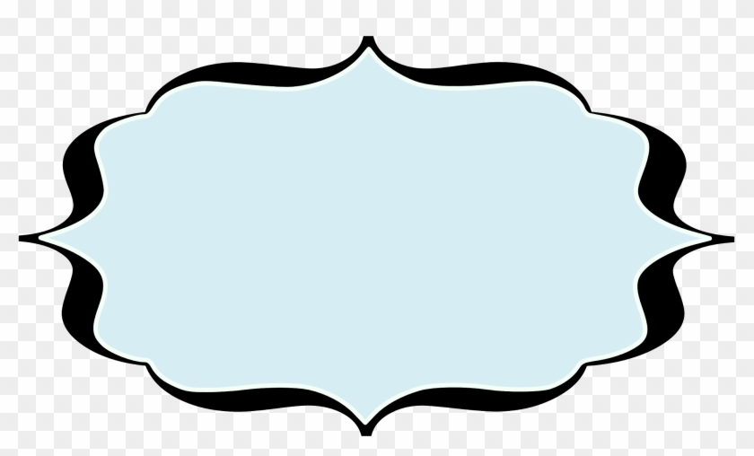 Fancy Label Template - Grey Fancy Labels Transparent Clipart #213489