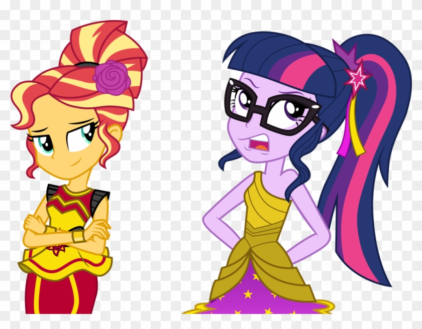 Sunset Shimmer And Twilight Sparkle By Cloudyglow - Sunset Shimmer And Twilight #213519