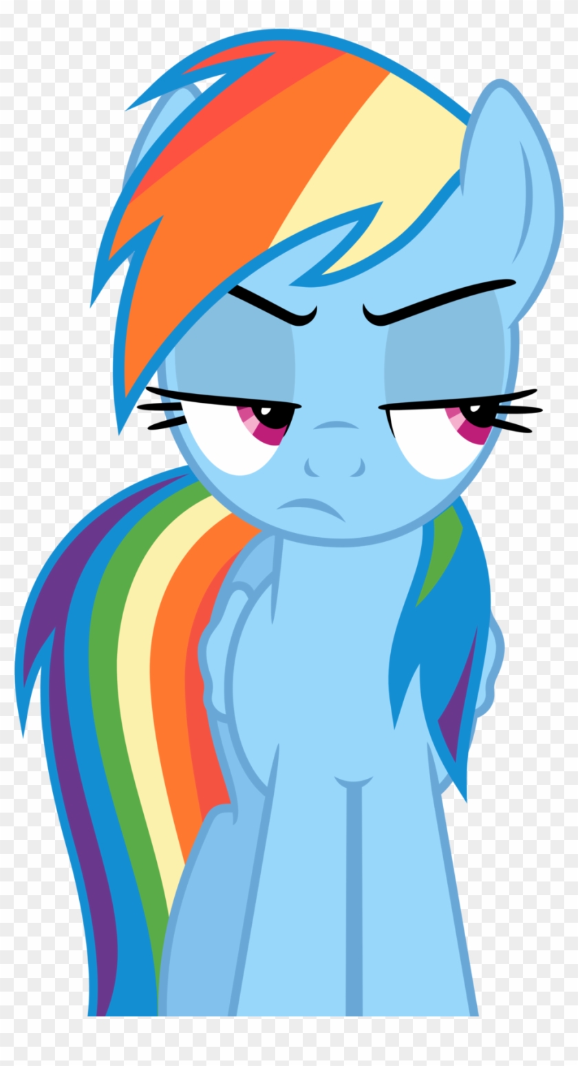 Rainbow Dash Is Unamused By Pikamander2 - Mlp Mad Rainbow Dash #213533