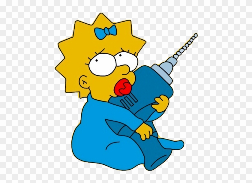 Maggie Simpson With Drill #213597