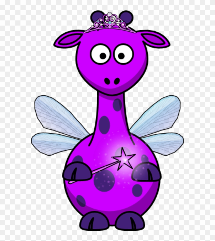 Fairy - Purple Giraffe Clipart #213599