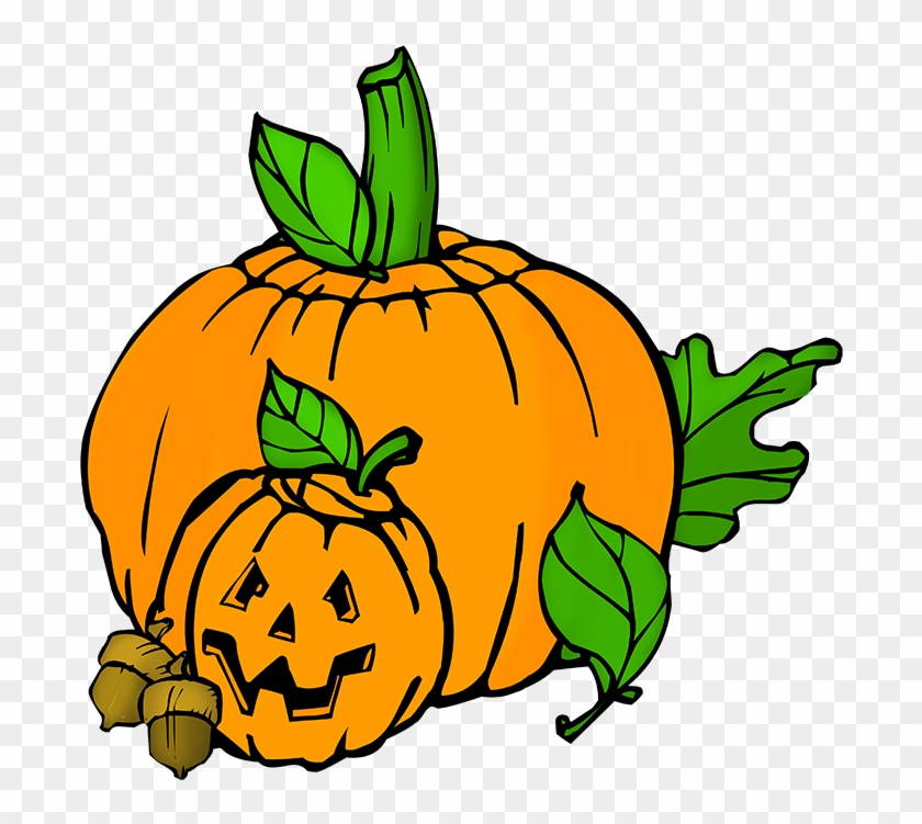 Carved Pumpkin Heads - Jack O Lantern Clip Art #213600
