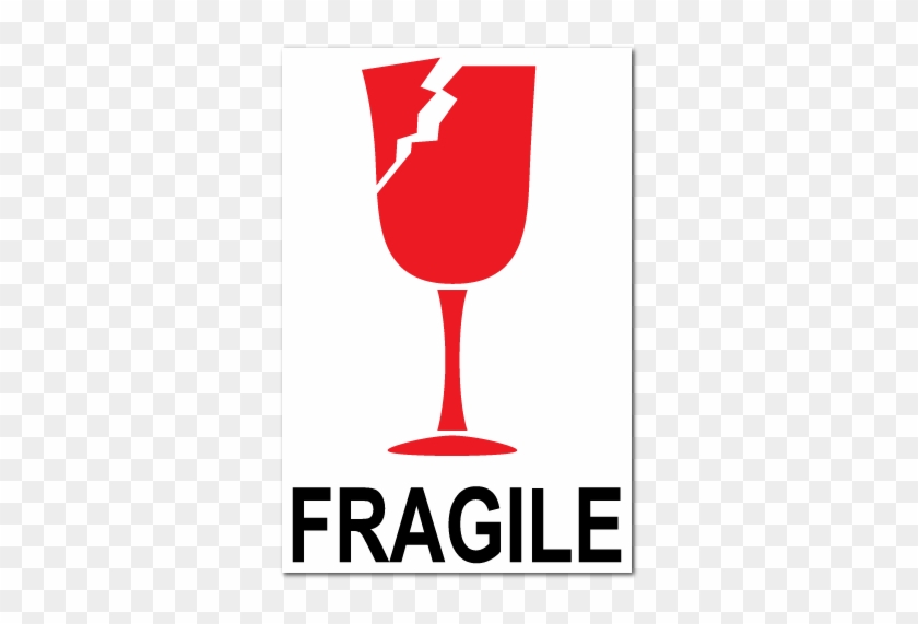 Fragile Broken Glass International Stickers - Fragile Sign #213671