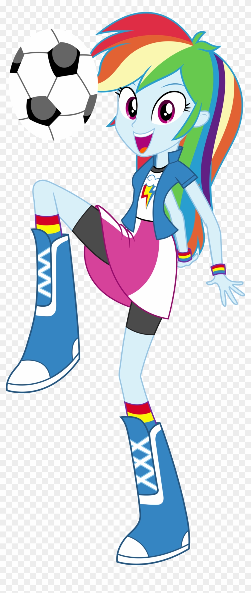 Equestria Girls Rainbow Dash Vector By Icantunloveyou - Mlp Eg Rainbow Dash #213690