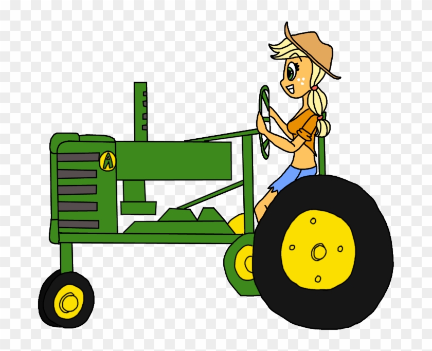 Cartoon John Deere Tractor Free Download Clip Art Free - Cartoon Girl On Tractor #213734