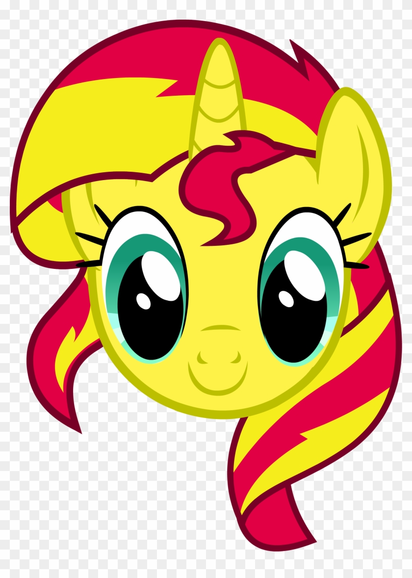 Sunset Shimmer Headshot - My Little Pony: Friendship Is Magic #213824