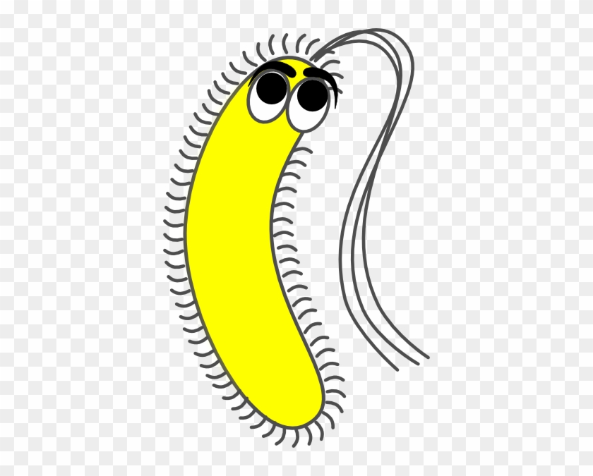 Bacteria Yellow Funny Clip Art - Unicellular Organism Clipart #213882