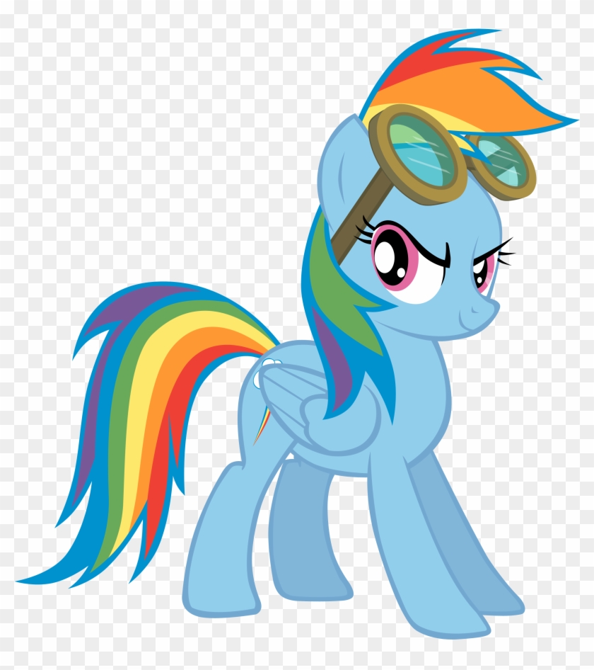Rainbow Dash With Goggles By Goblinengineer Rainbow - Rainbow Dash With Goggles #213954