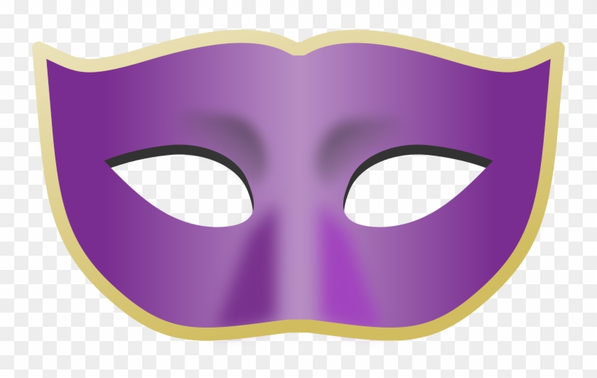 Masks Clipart Purple - Mask #213998