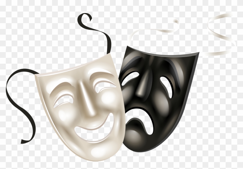 28 Collection Of Mask Clipart Png - Theatre Masks Clip Art #214033