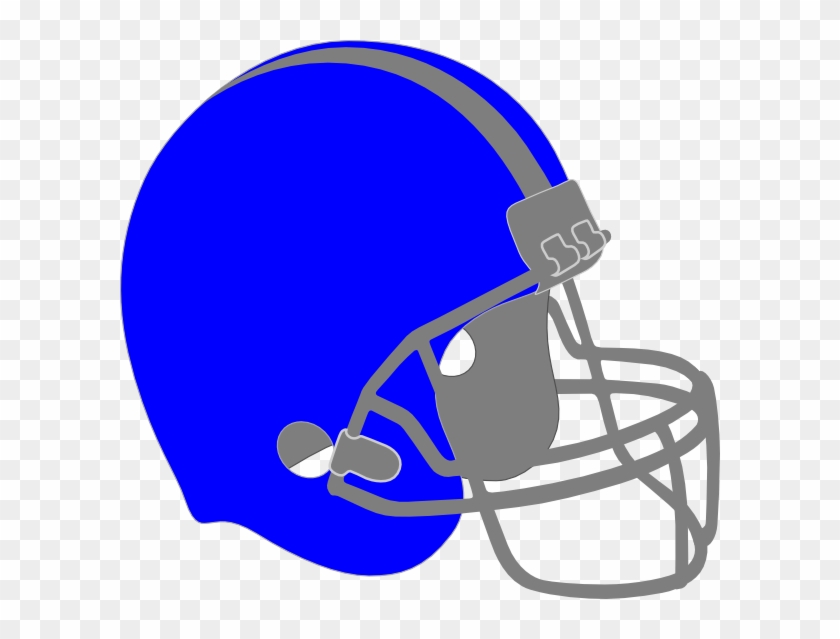 Helmet Clipart Blue Football Helmet Clip Art At Clker - Football Helmet And Football Drawing #214088