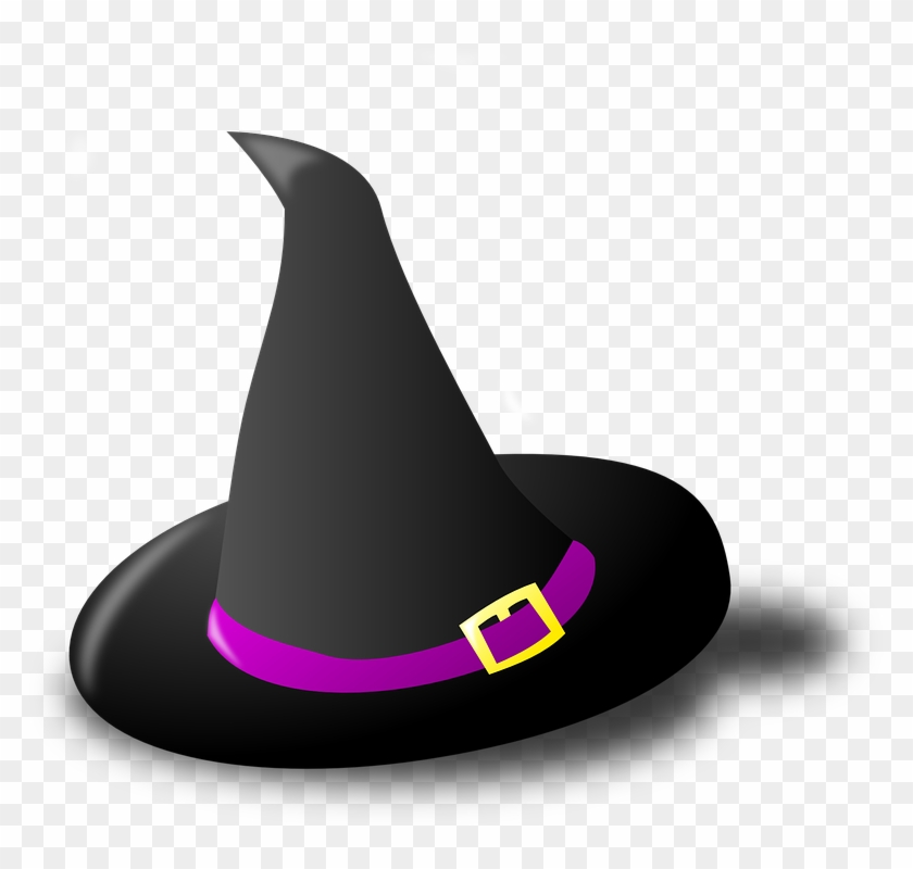 Witch Hat Clip Art - Cartoon Halloween Witch Hat #214141