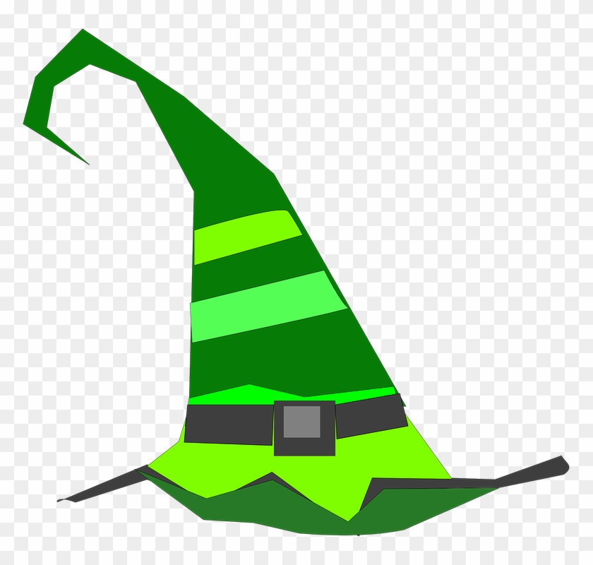 Witch Clipart Green Witch - Halloween Witch Hats Clipart #214176
