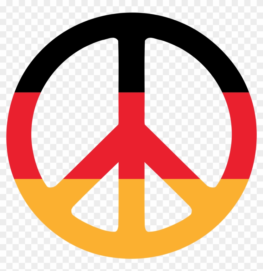 Top 77 Germany Clip Art - German Flag Peace Sign #214259