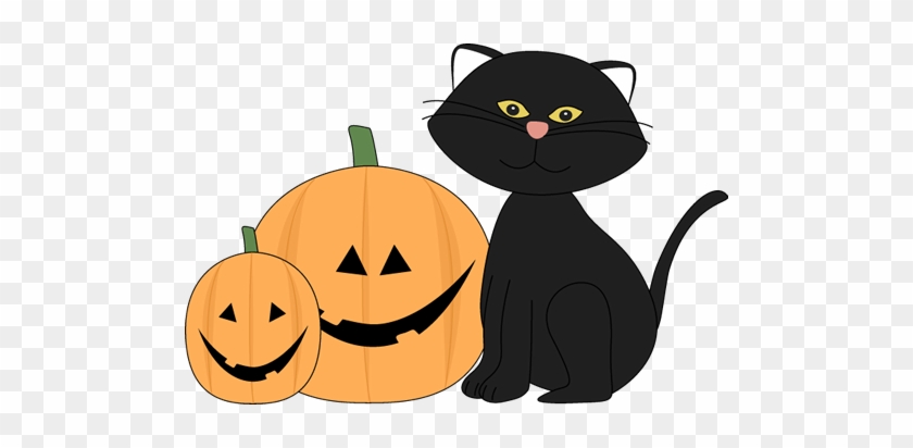Cat Clipart Halloween - Black Cat Halloween Clip Art #214336