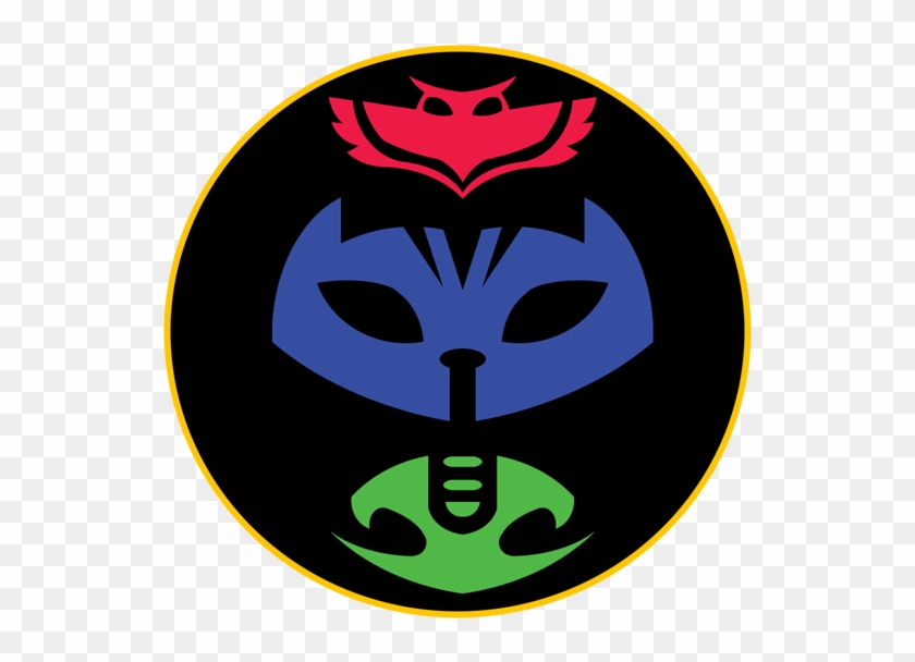 Symbol Mask Gecko Clip Art - Pj Masks Logo Png #214359