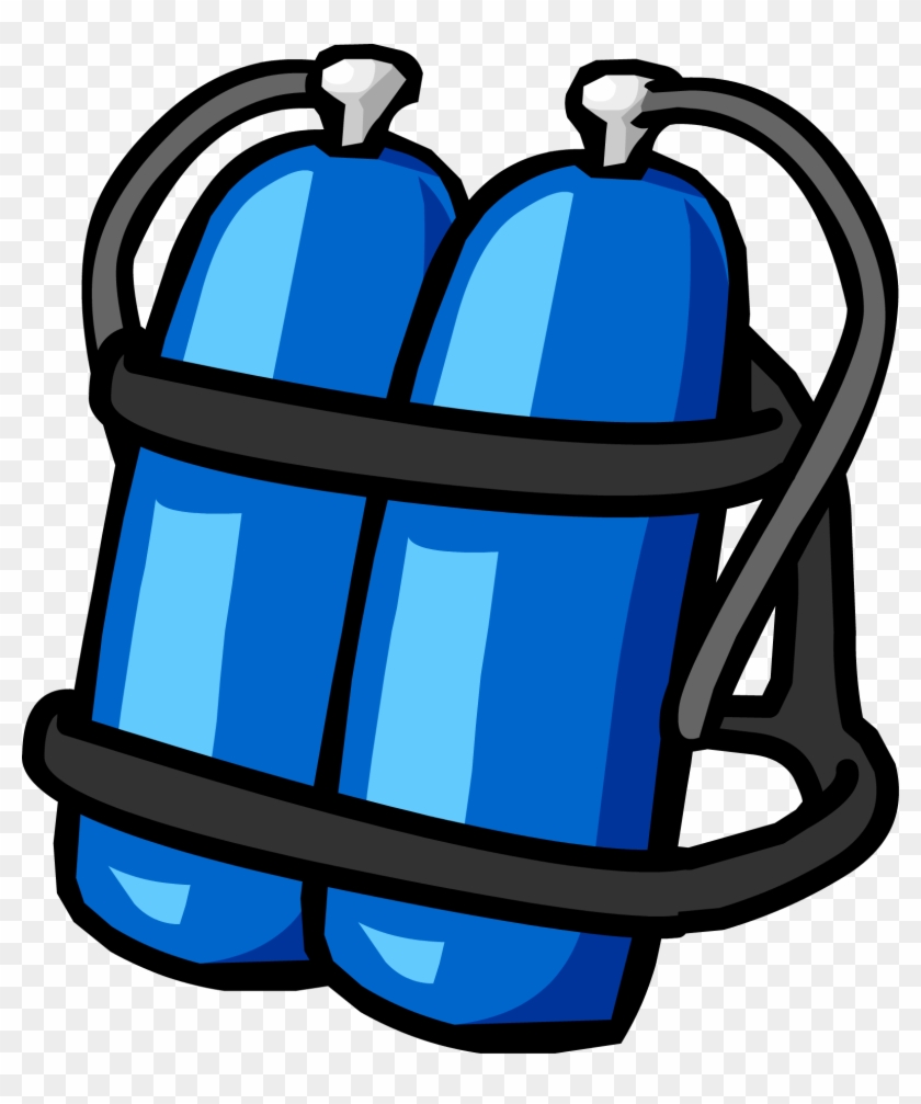 Blue Scuba Tank - Scuba Diving Tank Png #214421