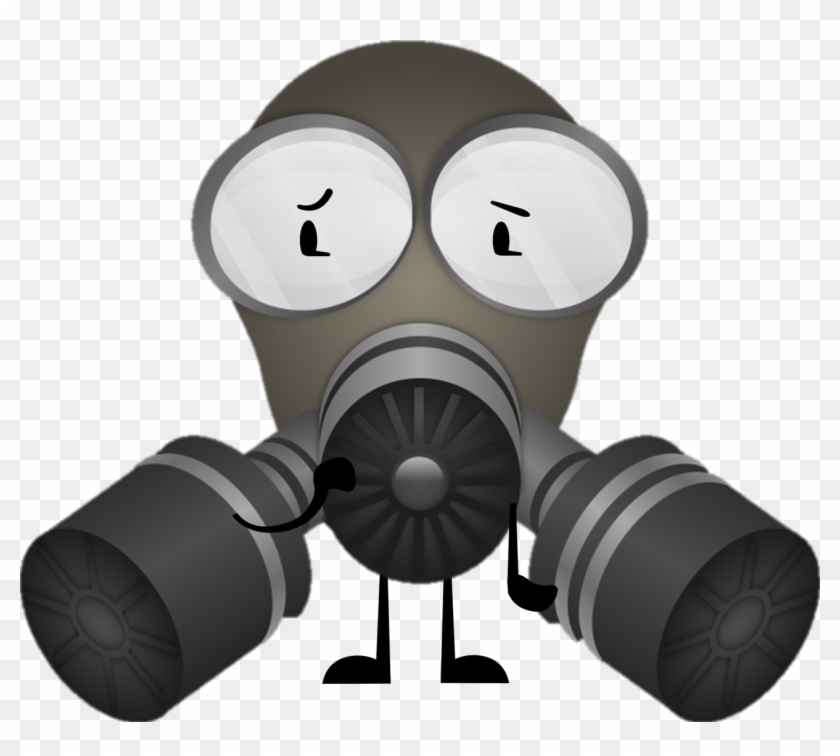 Updated Gas Mask Pose - Gas Mask Shower Curtain #214448