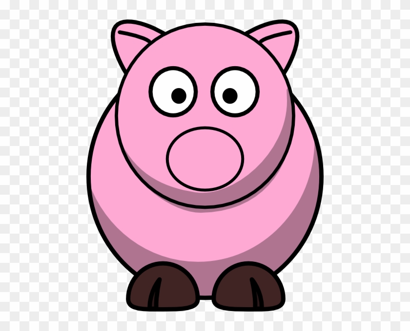 Weird Pig Clip Art At Clker - Farm Animals Cartoon Clipart #214494