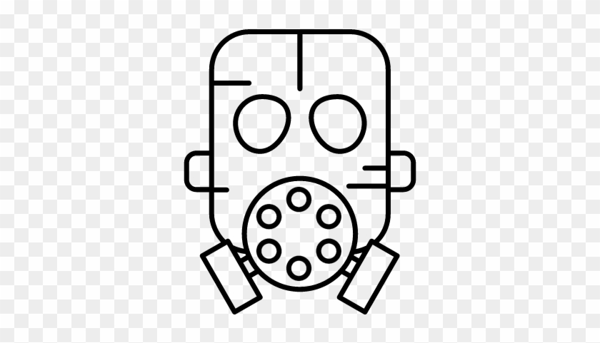Gas Mask Vector - Nuclear Weapon #214492