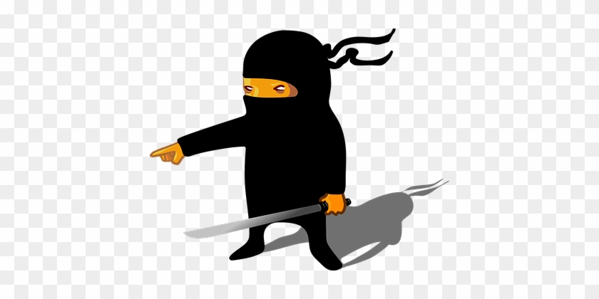 Ninja Man Cartoon Sword Warrior Ninja Ninj - Ninja Clip Art #214504